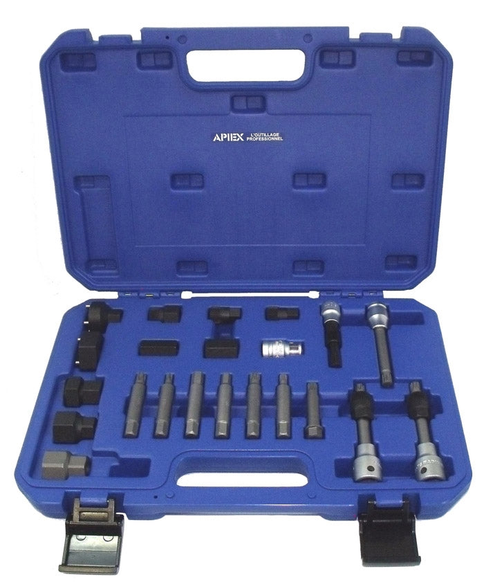 Coffret poulie alternateur multimarque 22 pièces
