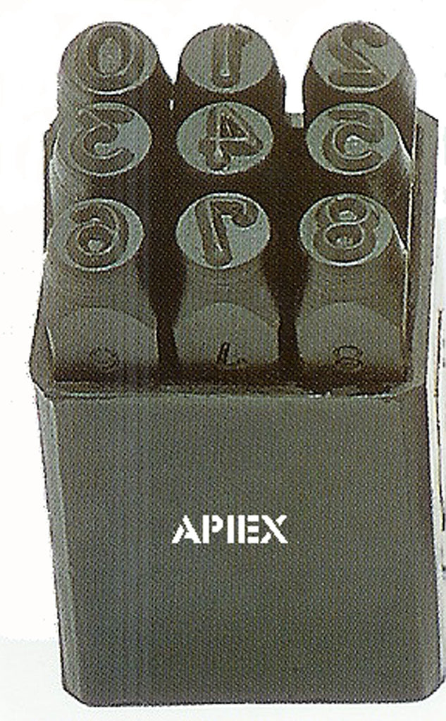 Chiffres à frapper x 9 pièces