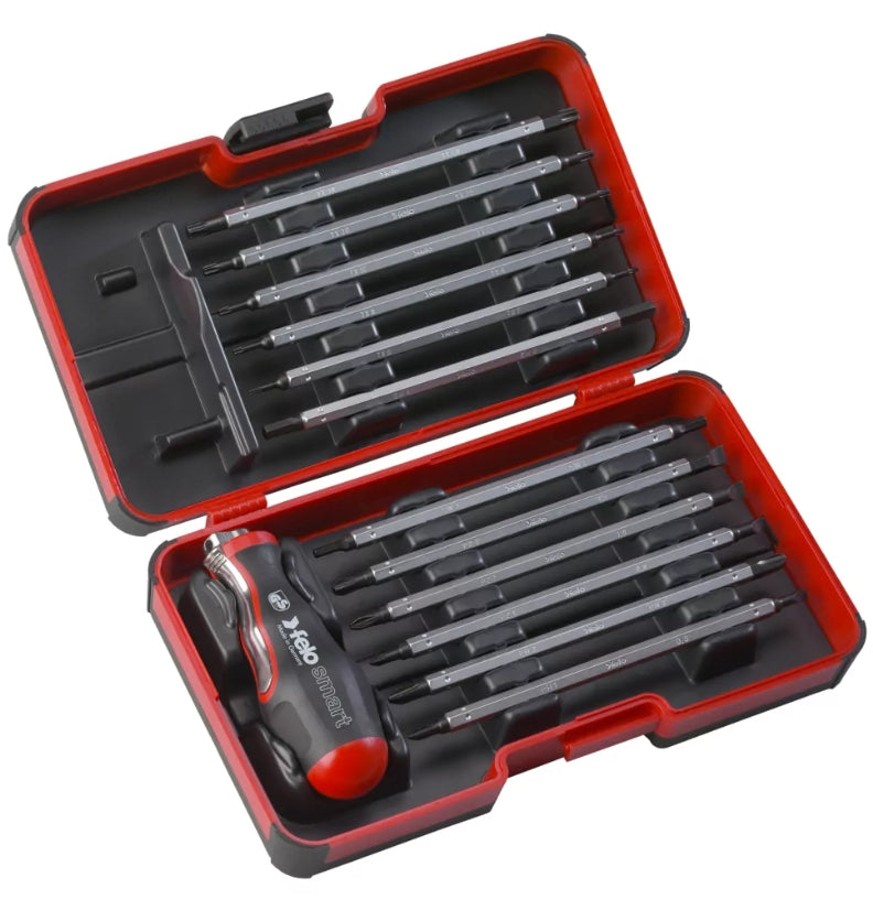 Coffret FELO poignée 2 en 1 avec lames interchangeables - 13 pcs