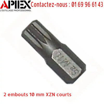 2 embouts 10 mm XZN courts