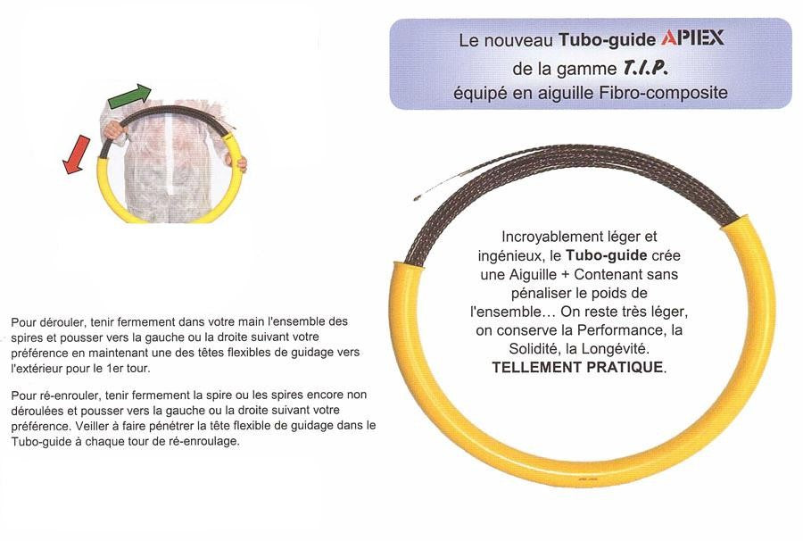 Cerceau dérouleur Tubo-guide pour aiguille tire fil fibro-composites