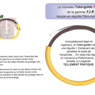 Cerceau dérouleur Tubo-guide pour aiguille tire fil fibro-composites
